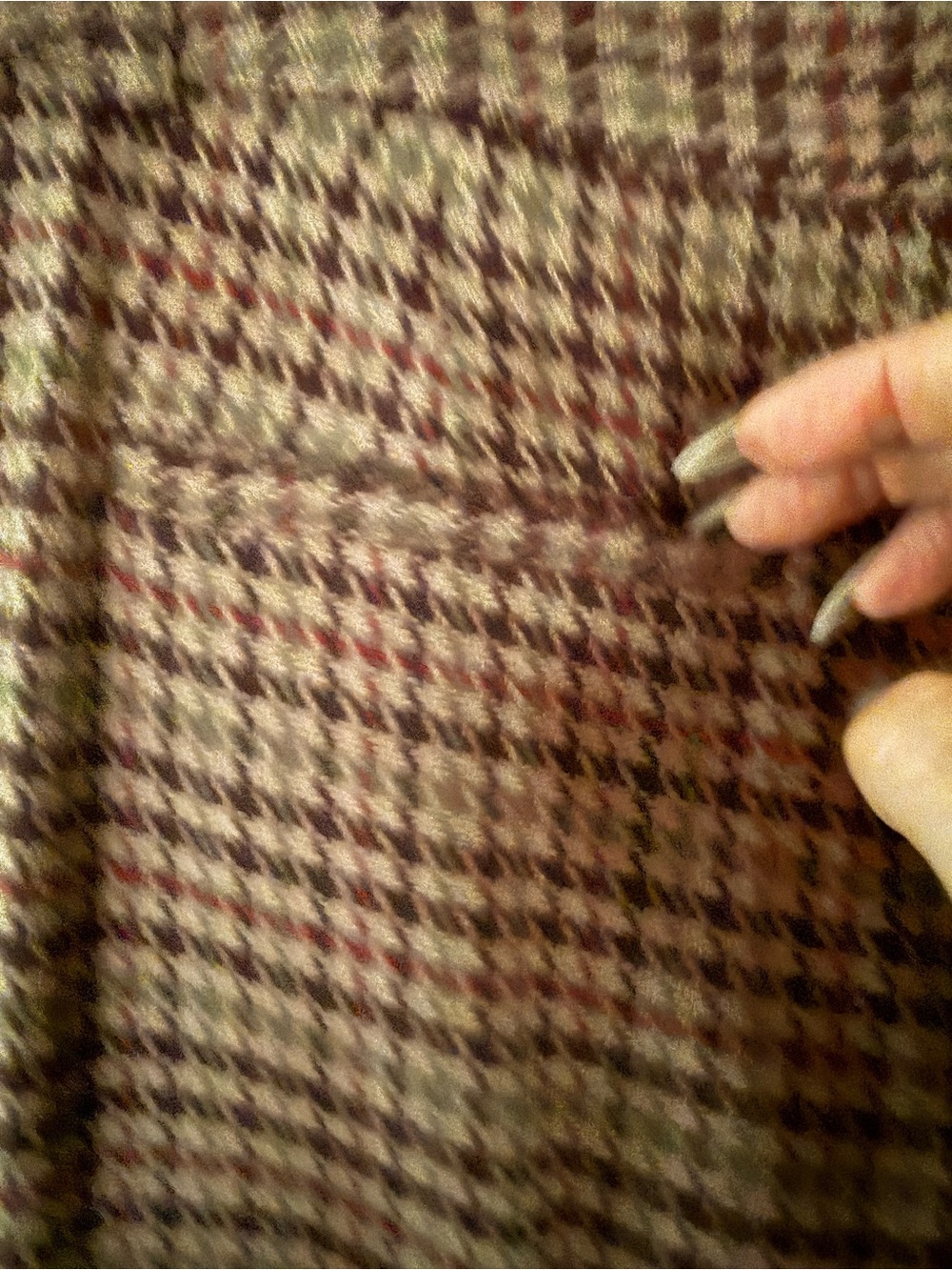 L'AGENCE NWT $475 Pilar Multi Brown Plaid Houndstooth Wide-Leg High-Rise Pant 8 - Picture 14 of 16